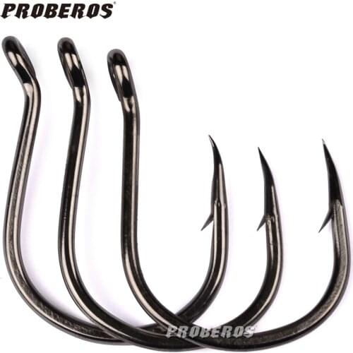 Wholesale 500pcs/lot Fishhook Assorted Jig Big Fishing Hooks Bait Holder Worm Hook Size 1/0# - 6/0
