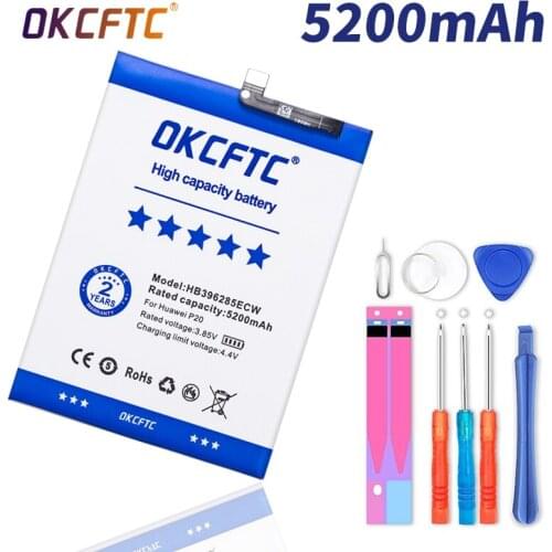 Original 5200mAh HB396285ECW Phone Battery For Huawei P20 Honor 10 Honor 10 Lite P Smart 2019 / Honor 10i 20i Batteries