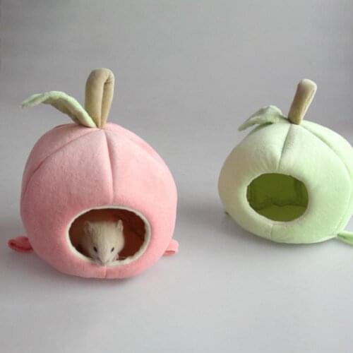 Plush Pet Nest Rat Hammock Cartoon Fruit Shape Skin-friendly Soft Texture Squirrel Cage Nest Mat Pet Product Pet Nest