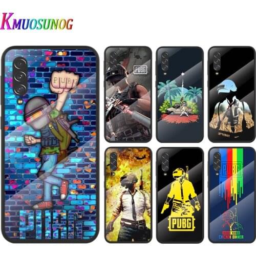 Popular Games Pubg For Samsung Galaxy A91 A81 A72 A71 A52 A51 A41 A31 A21S A11 A01 Tempered Glass Cover Phone Case
