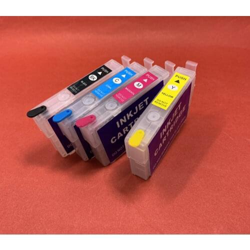 YOTAT Empty Refillable Ink Cartridge T03D T03C T03C1 T03C2 T03C3 T03C4 T03D1 without chip for Epson WorkForce WF-2861
