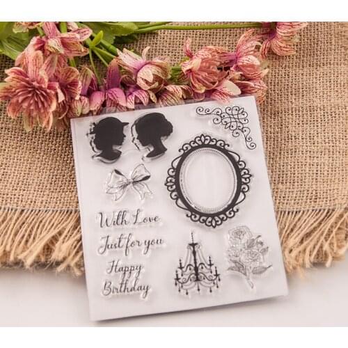 KLJUYP Silhouette Clear Stamps Scrapbook Paper Craft Clear stamp scrapbooking 04258