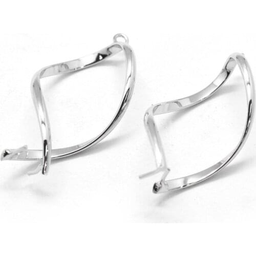 20pcs Brass Pinch Bails, Ice Pick & Pinch Bails for Pendant Making Accessories Connector F80