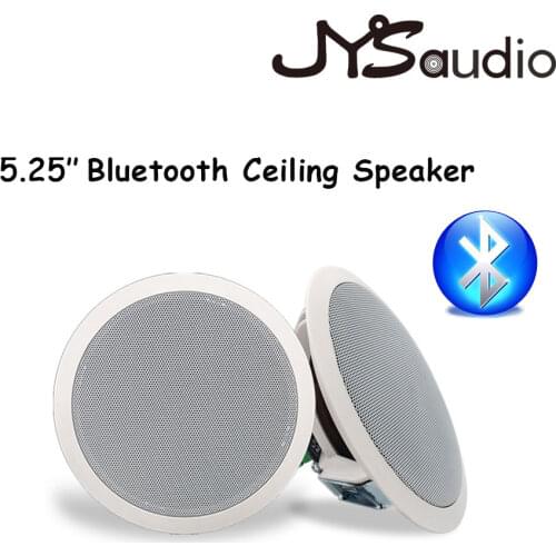 Bluetooth Speaker In Ceiling One Pair Wall Speaker PA Sound System 5.25 Inch Ceiling Speaker Bluetooth 2*15Watts For Home Music