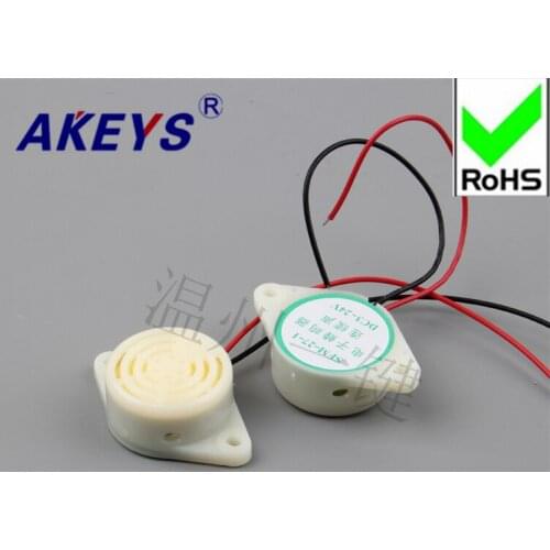 1 PC Buzzer SFM-27 DC3-24V White High decibel Alarm Continuous Sound Signal Anti-theft Device White