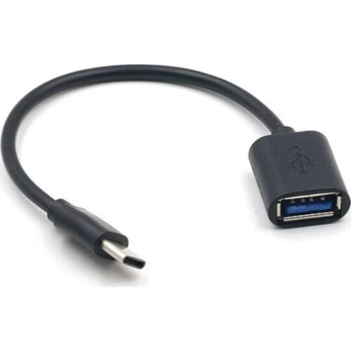 100pcs Type C OTG Adapter Cables USB 3.1 Type C Male To USB 3.0 A Female OTG Data Cord Adapter 16CM Length