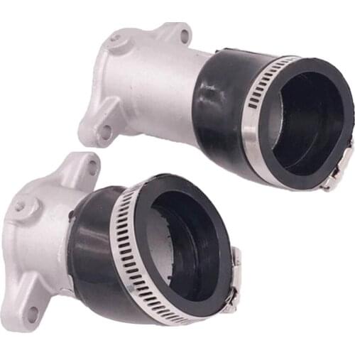2 Pieces Carburetor Intake Manifold Joint Boot, Carburetor Rubber Flange Intake for Honda CX500