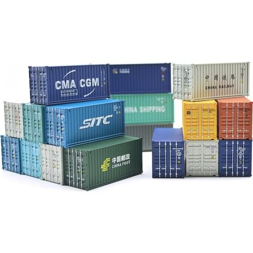 20-foot Container 1:87 Simulation Container Models Train Scene Model Toys Adult Kisds Collectible Gifts Display