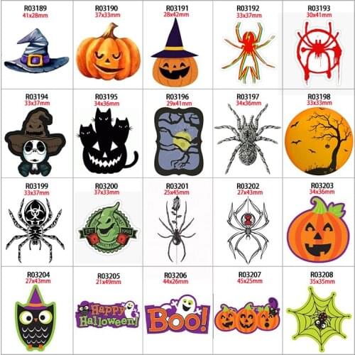 30pcs/lot Planar Halloween Resin Phone Case Handamde Earring Decor Material R0318 R0319 R0320