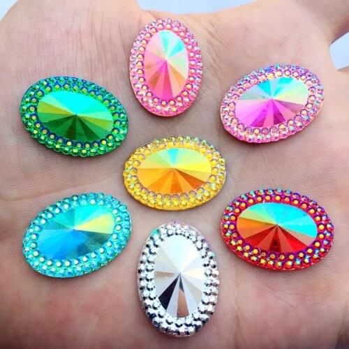 75PCS FlatBack stones and crystal Resin rhinestone applique Gems For DIY Costume Button Crafts -E82A*5