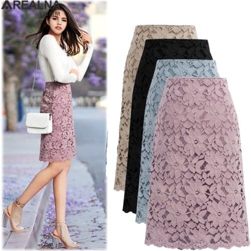 Кружевные юбки-карандаши AREALNA China At AliExpress