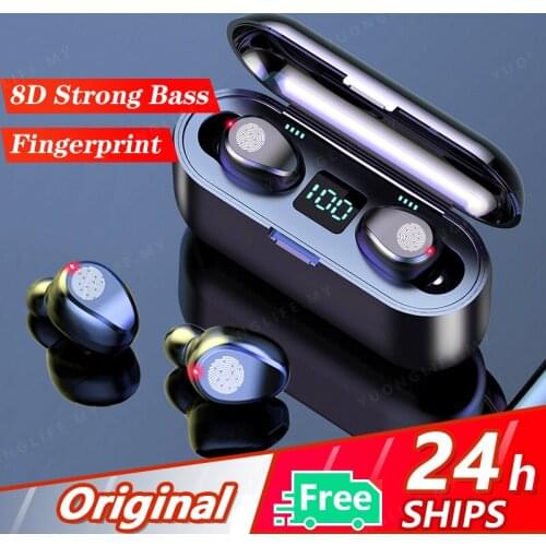 Mega Bass Bluetooth Earphone Amoi Wireless Earphone Earbuds Fingerprint Control Dragon Llama Bluetooth Earphones