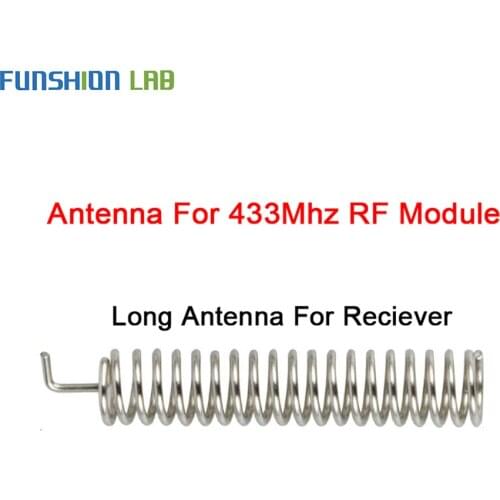 FUNSHIO 20Set RF433MHz Spring Antenna RF Receiver Transmitter Module 433 MHZ For Smart Home Light Wireless Remote Control Switc
