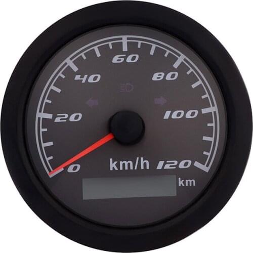 GPS Speedometer Gauge 120 km/h 200 km/h With Left Right High Beam Indicator Lights GPS Antenna Speed Meter For Car Boat 12V/24V