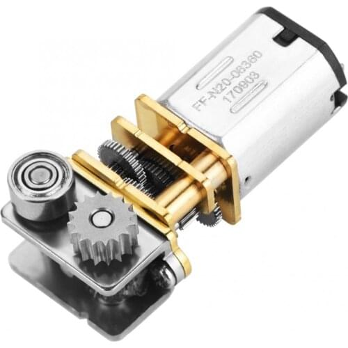 Hugwit Micro Gear Motor DC12V 11RPM DC Small Electric Motor N20 Right Angle All Metal Gearbox for 3D Printing Pen Reducer Engine