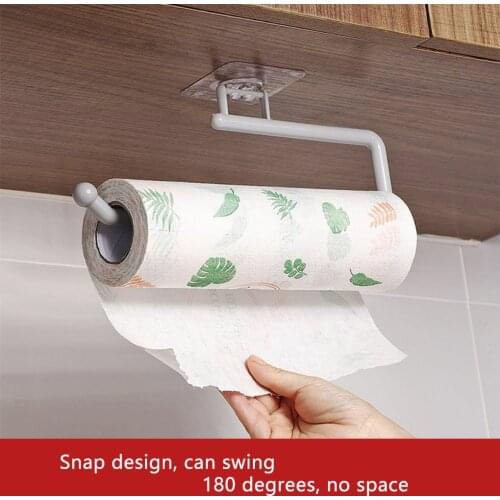 Kitchen Paper Roll Holder Towel Hanger Rack Bar Cabinet Rag Hanging Holder Shelf Toilet Paper Holders