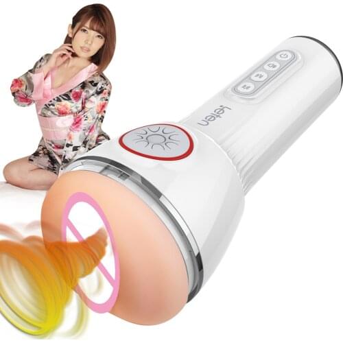 Leten Big Hips Airbag Strong Clip Sucking Blowjob Deep Throat Male Masturbator Cup Pocket Vagina Pussy Vibrtaor Sex Toys for Men