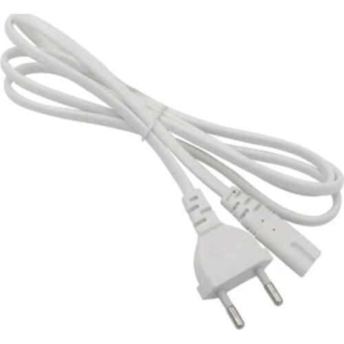 1.5 M hot sale 1Pcs Volex EU European 2-Prong Port AC Power Cord Cable For Mac Mini Router for apple TV PS2 PS3 Slim Power Cable