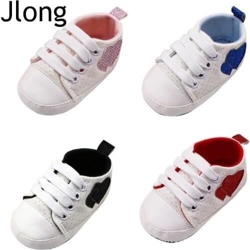 0-18M fashion Infant Kid Boy Girl Heart Pattern shoes Soft Sole Canvas Sneaker Toddler Shoes baby walking shoes bebek ayakkabi