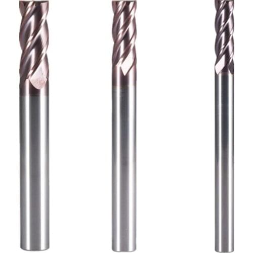 HRC50 D8 10 12*L100mm Set 4 Flutes Extra Standard Tungsten Carbide Flat Square End Mill Set CNC Tool Milling Cutter of Machine