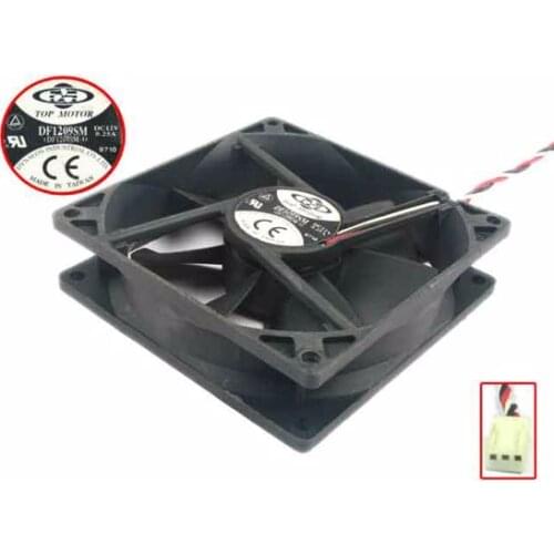 TOP MOTOR DF1209SM DC 12V 0.25A 90x90x25mm 3-wire Server Cooling Fan