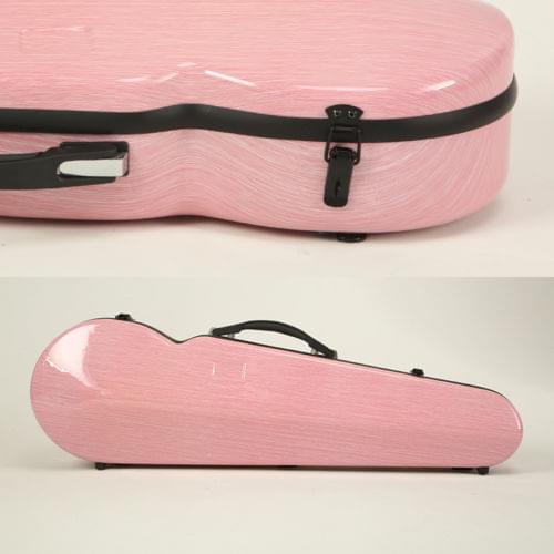 Full Size Violin Case 4 4 High Strength Composite Material Light 1.9kg pink