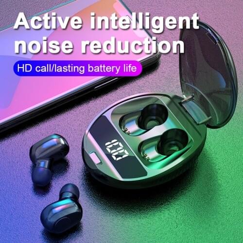 Multicolor 5.0 Wireless Bluetooth Headset 300mAh Charging Box HIFI9D Stereo Sports IPX6 Waterproof Earbud Headset With Microphon
