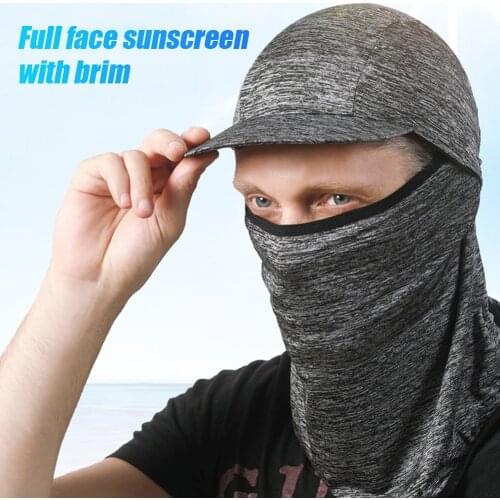 Outdoor Fishing Hat Brim Cap Breathable Quick Dry Hood Scarf Cycling Equipment Casual Golf Travel Sports Outdoor Fishing Caps