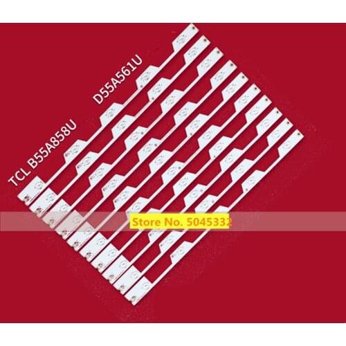 LED Backlight strip 5 lamp For TCL 55"TV B55A658U L55E5800A D55A561U TMT-55E5800-10X5-3030_V2 YHA-4C-LB5505-YH1 LVU550NE3L