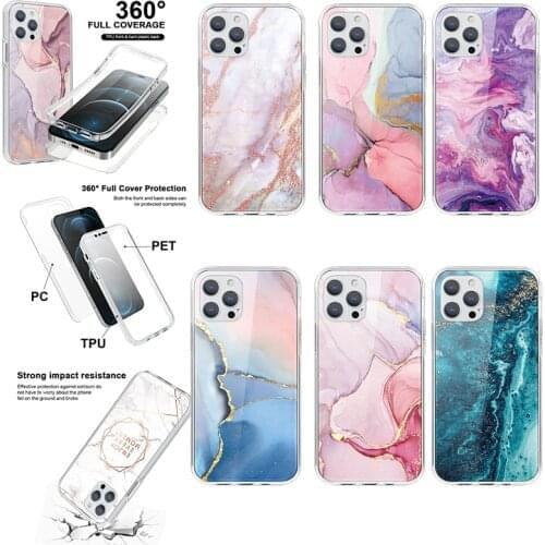 360 Full Cover TPU PC Cases For Xiaomi Redmi Mi 11 9 10 Lite Pro Ultra 10T Poco X3 M3 Note 9T 6 8 9 10 S Pro 8T 7 Lite TPU Cover