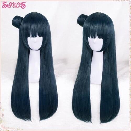 Tsushima Yoshiko Wig Love Live Sunshine Cosplay Wig 50cm 70cm Blue Synthetic Hair Heat Resistant Synthetic Costume Free Wig Cap
