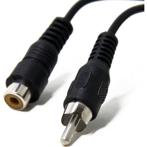 2 Pack RCA Extension Cable, 2m/3m Cord (1 RCA Female to 1 RCA Male, Subwoofer, Mono, Audio Video Cable, Digital & Analogue)