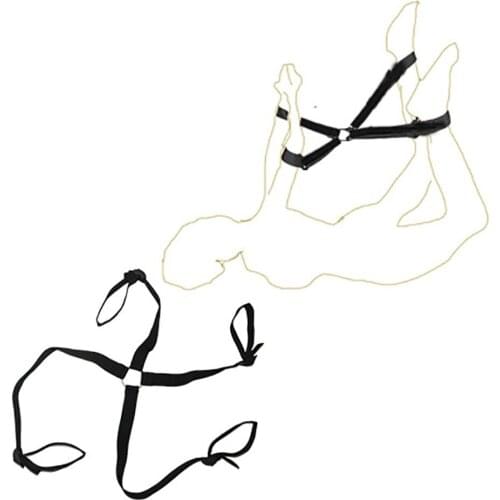 Women Bondage Restraint Body Thigh Hand Lock Adjustable Belt Harness Sex Toys for woman Hot Soft and safe material