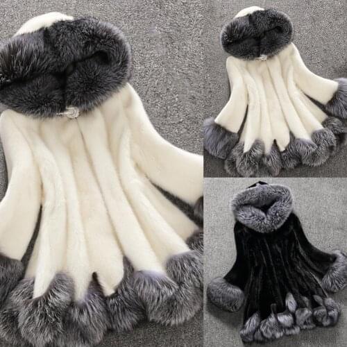 Ladies Winter Coat Women Faux Fur Long Coat Female Slim Hooded Warm Jacket Ladies Loose Plush Thick Warm Coat куртка женска