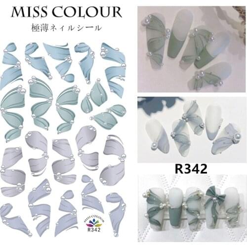 10Pcs/Set Nail Decal&Sticker Transfer Tips DIY Sliders For Manicuring Nail Art Watermark Women Beauty Wedding Nails Decoration
