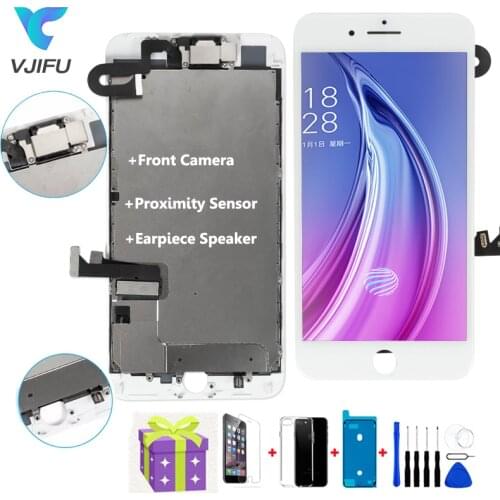 100% Test OEM LCD For iPhone 6 6S 7 8 Plus Display Full Set Digitizer Assembly 3D Touch Screen Replacement +Front Camera+Speaker