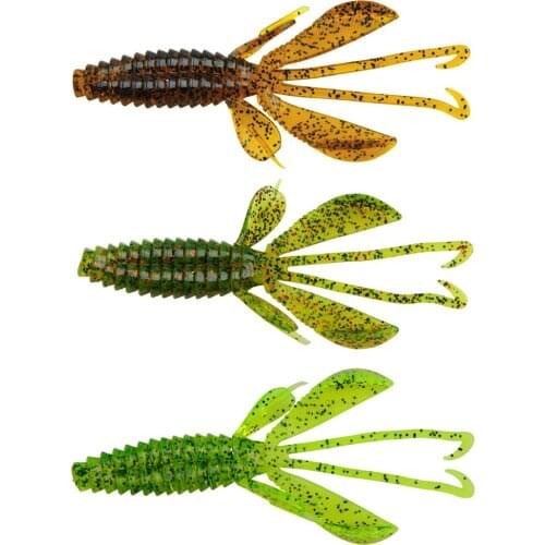 18pcs/lot 10cm 11.7g Soft Artificial Lobster jig Fishing Lure Texas fishing rigs bait for bass catfish Worm Shrimp Bait Tackle