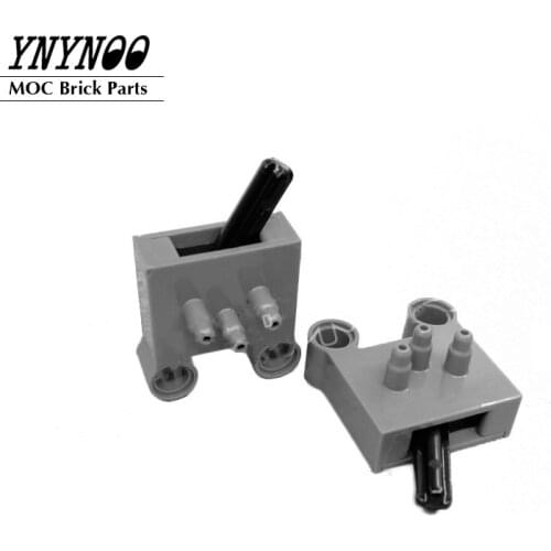 2Pcs/lot High-Tech Pneumatics 47223 Pneumatic Switch with Pin Holes 4694bc01 MOC Building Block Bricks Parts DIY Toys Gifts