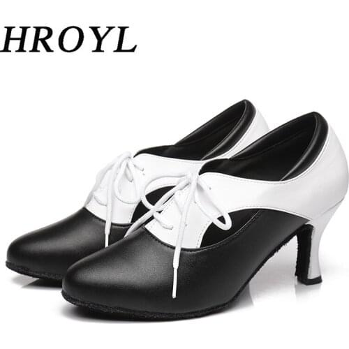 2020 New Latin Dance Shoes For Women Closed-Toe Jazz Shoes Lace-Up Ballroom Dancing Shoes Tango Shoes Breathable Salsa Shoes