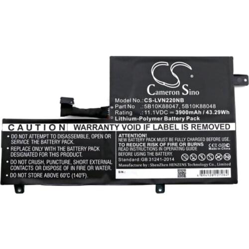 Cameron Sino 3900mAh battery for LENOVO 80VH0001US Chromebook N22 N22-20 N22 Chromebook 5B10K88047 5B10K88048 5B10K88049