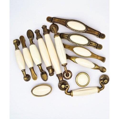 Antique Ceramic Handles for Furniture Drawer Knobs Kitchen Handles Cabinet Knobs and Handles Drawer Pulls Ceramic Knobs