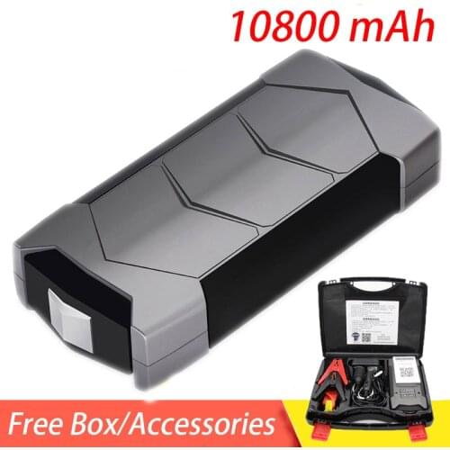 Car Jump Starter 10800mAh 12V Output Portable Emergency Starter Power Bank Car Booster Starting Device Waterproof