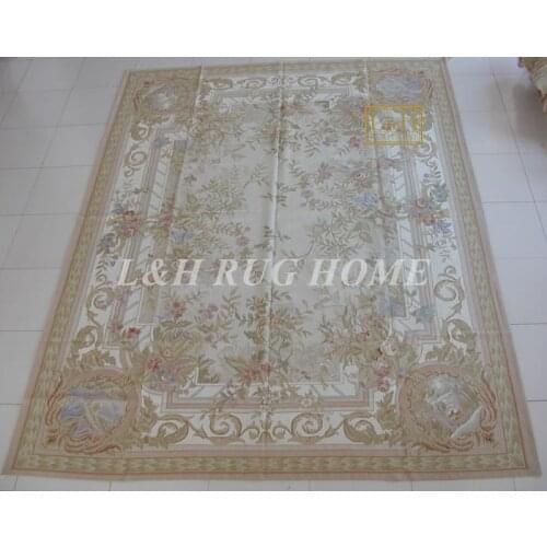 Free shipping 9'x12' French Aubusson weave rugs handmade aubusson carpets