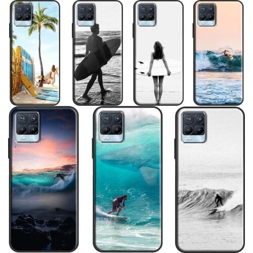 Surf Surfing Wave Phone Cover For OPPO Realme Q3 6 7 8 Pro C3 C11 C21 GT Neo OnePlus 9 Pro 8 Pro 8T 9R Case