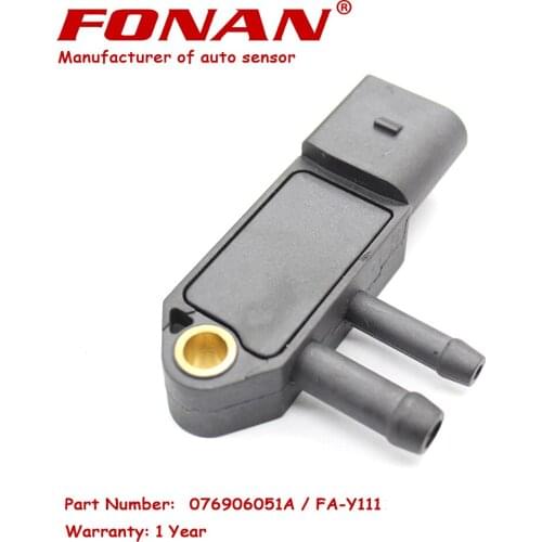 1 Year Warranty DPF Diesel Particulate Filter Differential Pressure Sensor For VW Audi Skoda Seat 076906051A 0281002710