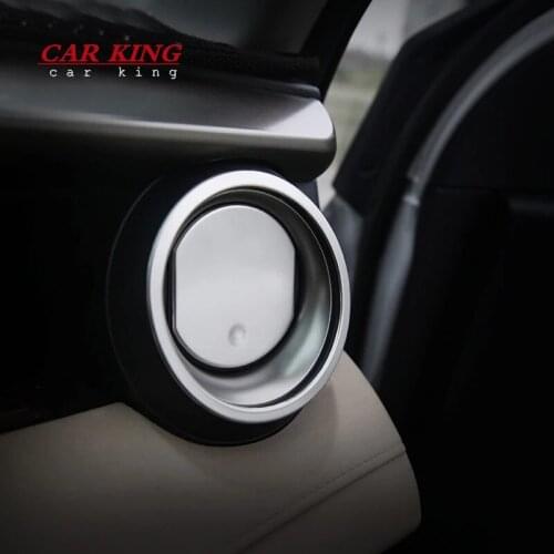 For Toyota RAV4 RAV 4 2016 2017 18 ABS Matte Air Vent Outlet Cover Trim Ring Decoration Molding Car Styling Interior Accessories