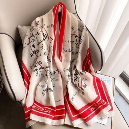 Europe and The United States Wind Cotton Scarf Women Fashion Tourism Shawl Sunscreen Decorative Scarf