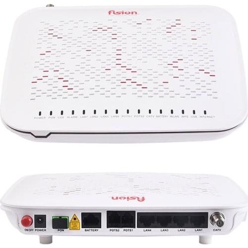 Hot sale ZTE F668 3.3 FTTH fiber wifi onu 2voice+4ge+1catv Internal antenna 2.4G Gpon catv onu