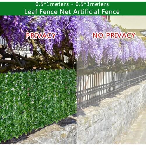 Artificial Fence Garden Plant Fence Protected Privacy Screen Outdoor Indoor Use Garden Fence Backyard Home Decor Greenery Walls