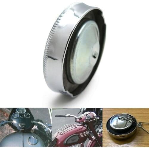 Chrome 2 1/2" Domed Petrol Cap Fuel Tank Cap 2-1/2" For Bsa Triumph Norton Ajs Aftermarket Free Shipping Motorcycle Parts